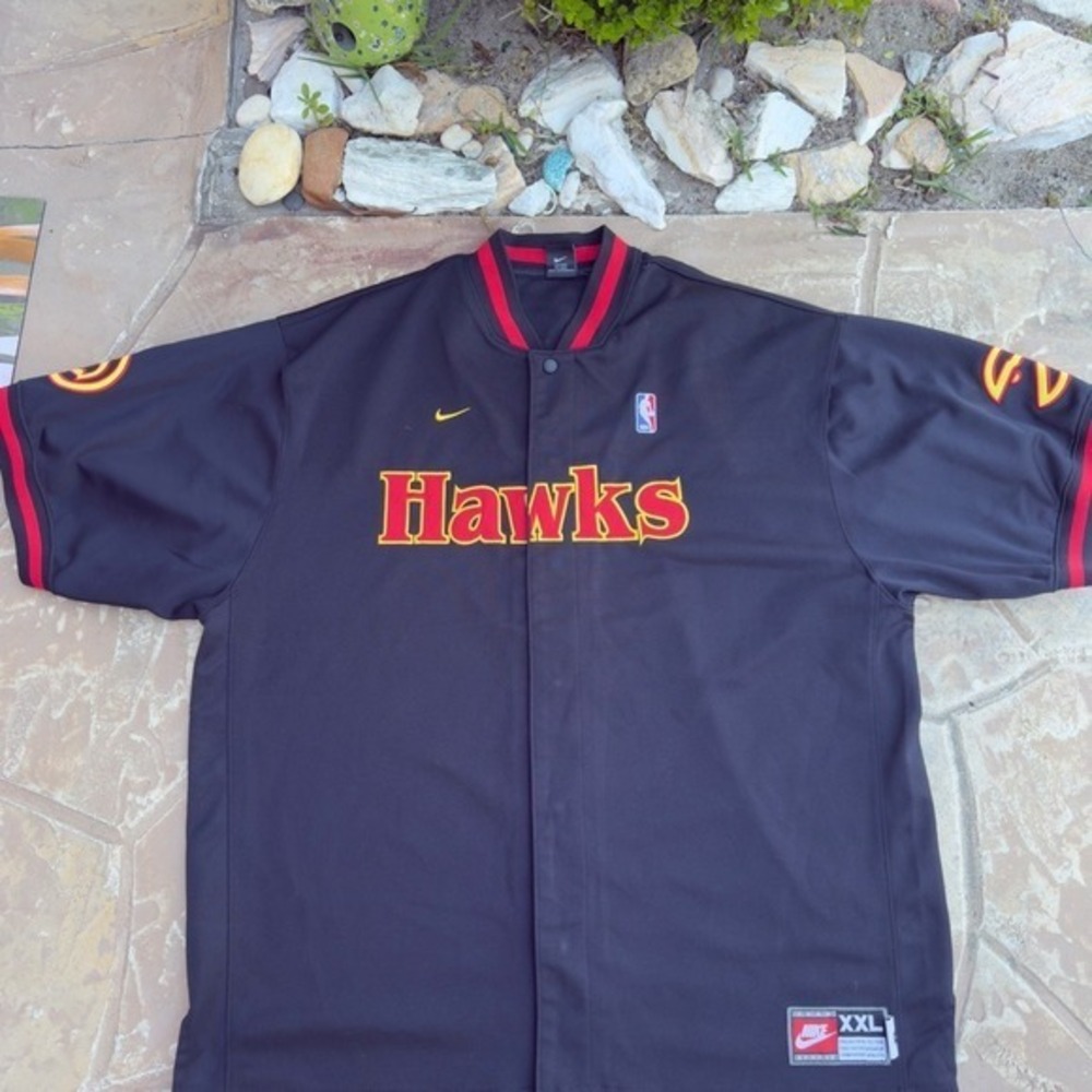 Vintage Nike Atlanta Hawks 1988 Shooting Warmup Shirt‎ XXL